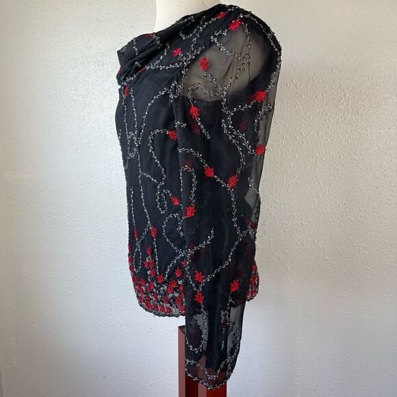 NWT Rita Blue by Eva Blue Matching Top and Pants Size 6 - Picture 6 of 14